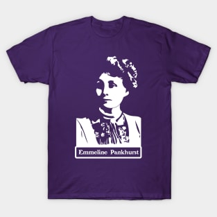 Emmeline Pankhurst Negative Space Portrait T-Shirt